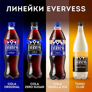 Напиток Evervess Cola без сахара газированный, 500мл