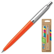 Ручка шариковая PARKER 'Jotter Orig Orange', корпус оранжевый, детали хром, блистер, синяя, 2076054