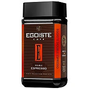 Кофе растворимый EGOISTE 'Double Espresso', ШВЕЙЦАРИЯ, сублимированный, 100 г, стеклянная банка, EG1