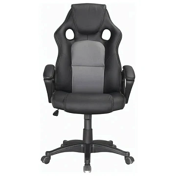 Кресло компьютерное BRABIX 'Rider Plus EX-544' КОМФОРТ, экокожа, черное/серое, 531582