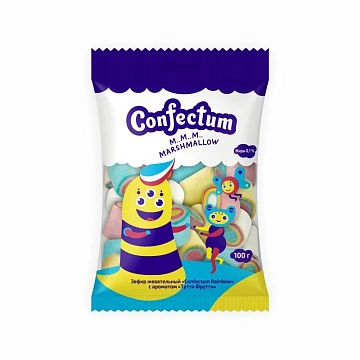 Маршмеллоу Confectum Rainbow с ароматом Тутти-фрутти, 12г