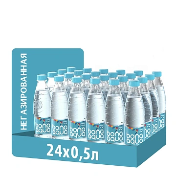 Вода негазированная питьевая BONA AQUA 0,5 л, 2418501