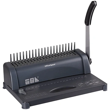Брошюровщик OfficeSpace BM124 'Perfect bind' для пластиковых пружин, пробивает 12л., сшивает 450л.