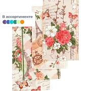 Набор полотенец 35х60- 4 шт., вафля 160 гр/м2, Париж, ассорти