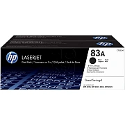 Картридж лазерный HP 83A CF283AF/CF283AD чер.д/LJ Pro M201/MFP M125(2шт/уп)