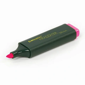Текстовыделитель BRAUBERG 'ORIGINAL', РОЗОВЫЙ, линия 1-5 мм, 151683