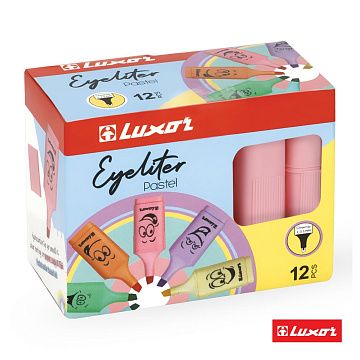 Текстовыделители Luxor 'Eyeliter Pastel' пастельный розовый, 1-5мм