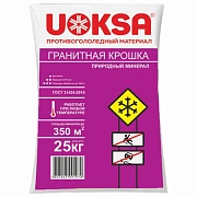 Реагент противогололёдный 25 кг UOKSA 'Гранитная крошка', фракция 2-5 мм