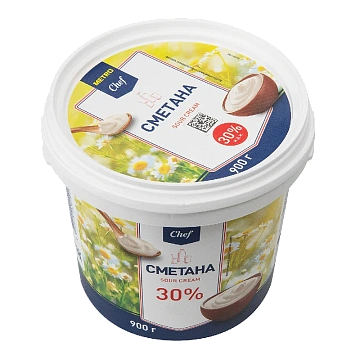 Сметана Metro Chef 30%, 900г