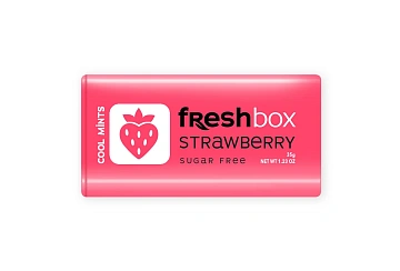 Драже Freshbox Клубника без сахара, 35г