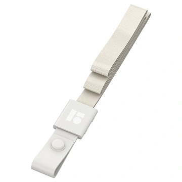 Лента для бейджей Berlingo 'ID 200', 45см, силиконовый клип, светло-серый