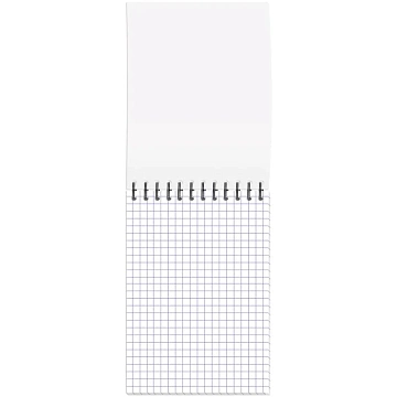 Блокнот А6,80л,кл,греб,карт.обл+УФ-лак Attache Selection FluidСеро-Голуб