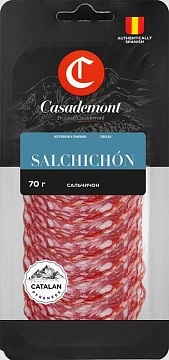 Колбаса Casademont Salchichon полусухая сыровяленая нарезка, 70г