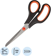 Ножницы Выбор есть 200 мм с пласт. прорезин. ручками, цвет крс/черн