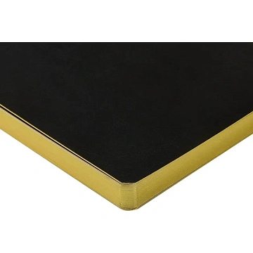 Ежедневник недатированный А5 MEGAPOLIS NEBRASKA FLEX черн/зол.обр 3-692/02