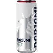 Минеральная вода Боржоми 0,33 газированная, ж/б 12шт