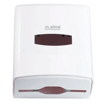 Диспенсер для полотенец LAIMA PROFESSIONAL CLASSIC (Система H3), V-сложения, белый, ABS-пластик, 601