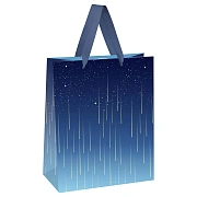 Пакет подарочный Meshu Star Rain 18х23х10см, фольга, матовая ламинация