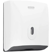 Диспенсер для полотенец листовых OfficeClean Professional система H3, (V-сл.), ABS-пластик, механич., белый