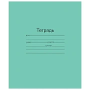 Тетрадь ЗЕЛЁНАЯ обложка 12 л., косая линия с полями, офсет, 'Маяк', Т5012Т2 4Г